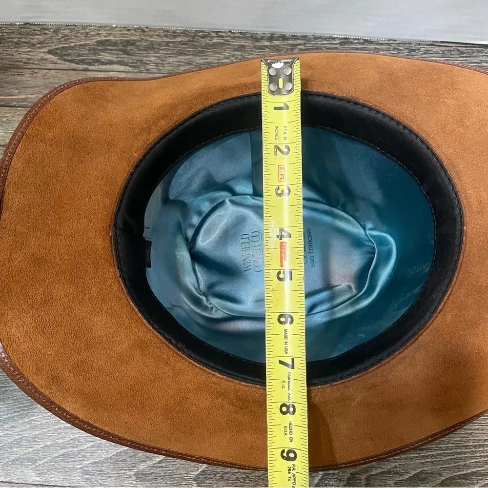 Winfield Cover Company  Western Hat. Size XXL. Turquoise color band. Pre-owned. - Picture 12 of 12